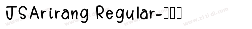 JSArirang Regular字体转换